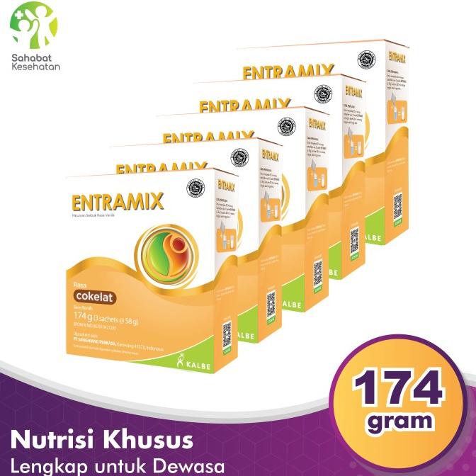 

READY COD Bundle 5 Box Entramix - Nutrisi Lengkap Dewasa - Coklat