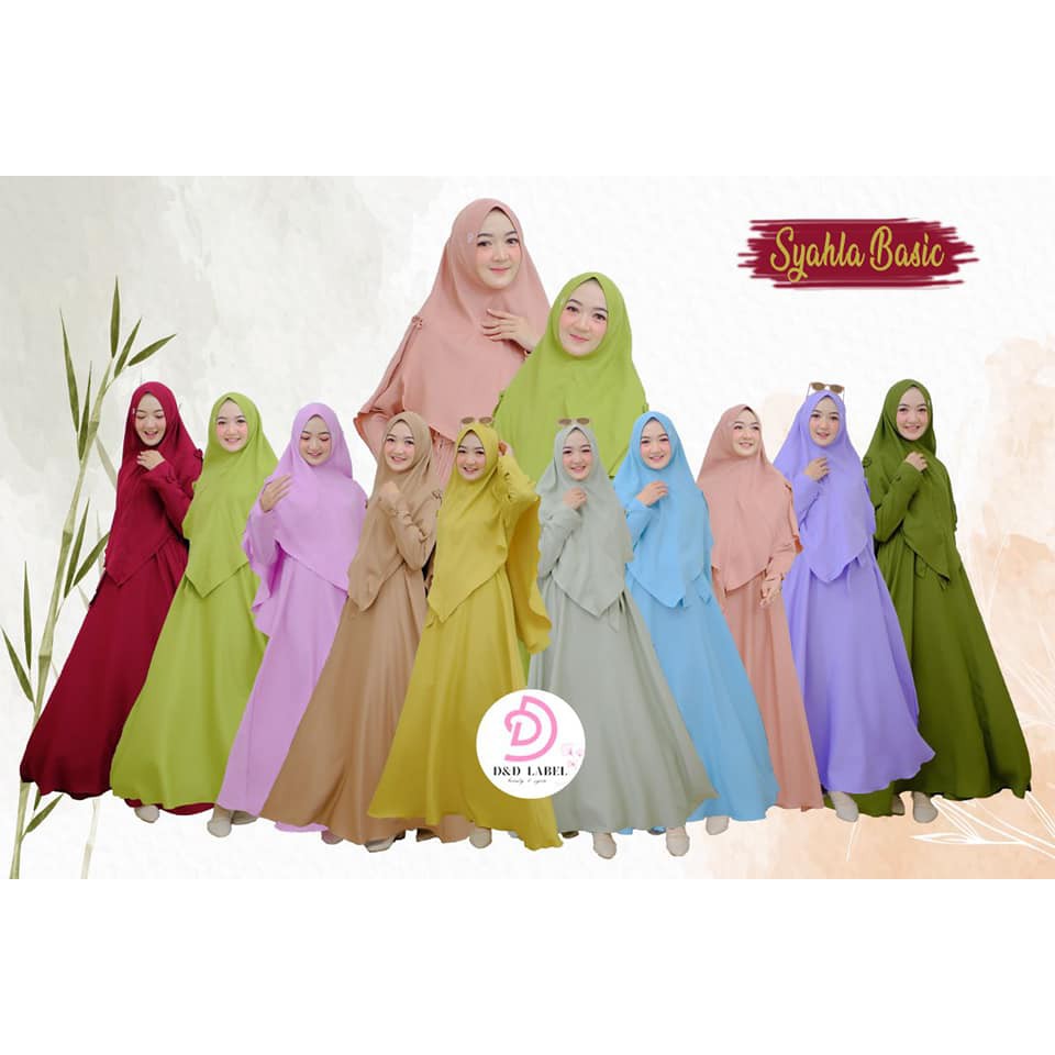 SYAHLA BASIC ORIGINAL BY DND LABEL - SET GAMIS SYARI ORIGINAL 100%