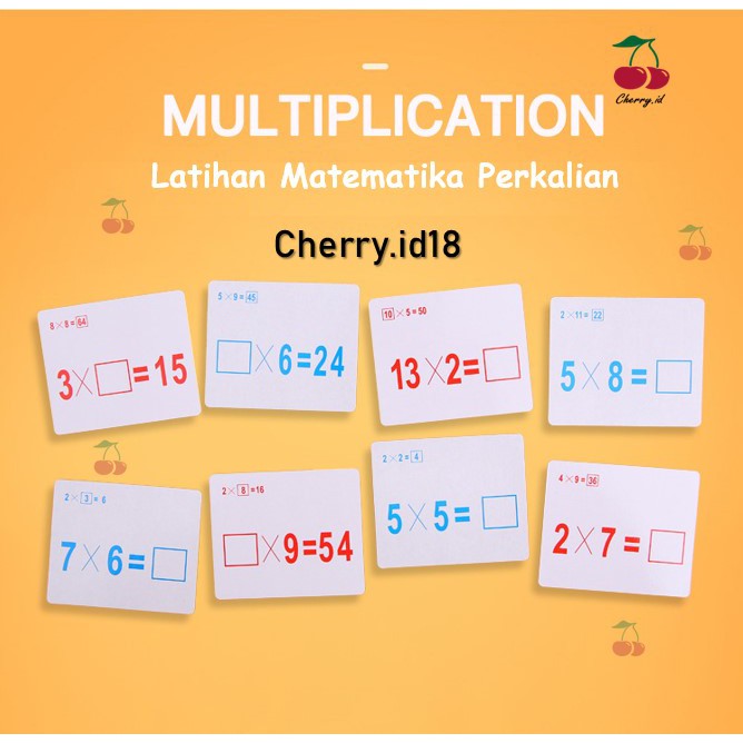 Cherry COD Mainan Matematika Anak / Mainan Edukasi Anak / Mainan Belajar Menghitung PB26