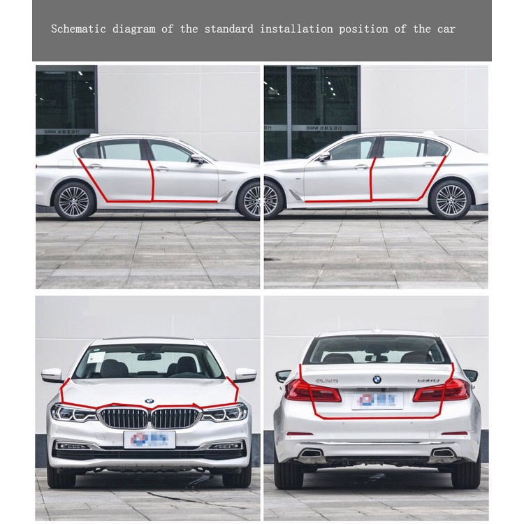 Seal Strip Pelindung Pinggiran Pintu Mobil Bentuk U Panjang 5m Anti Benturan