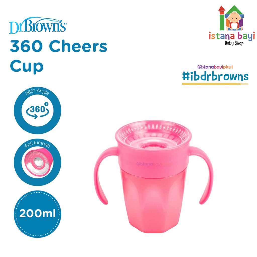 Dr.Brown's Cheers Cup With Handle - Gelas Minum Anak TC71004