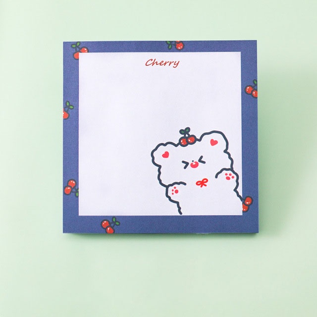 Cute Bear Sticky Note Notepad Dapat Merobek dan Menempel Stiker Pesan Kertas Catatan untuk Siswa