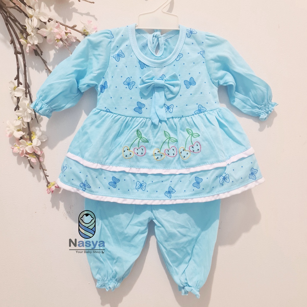 [N-021] Setelan Baju Panjang Bayi girl (3-6 bulan)