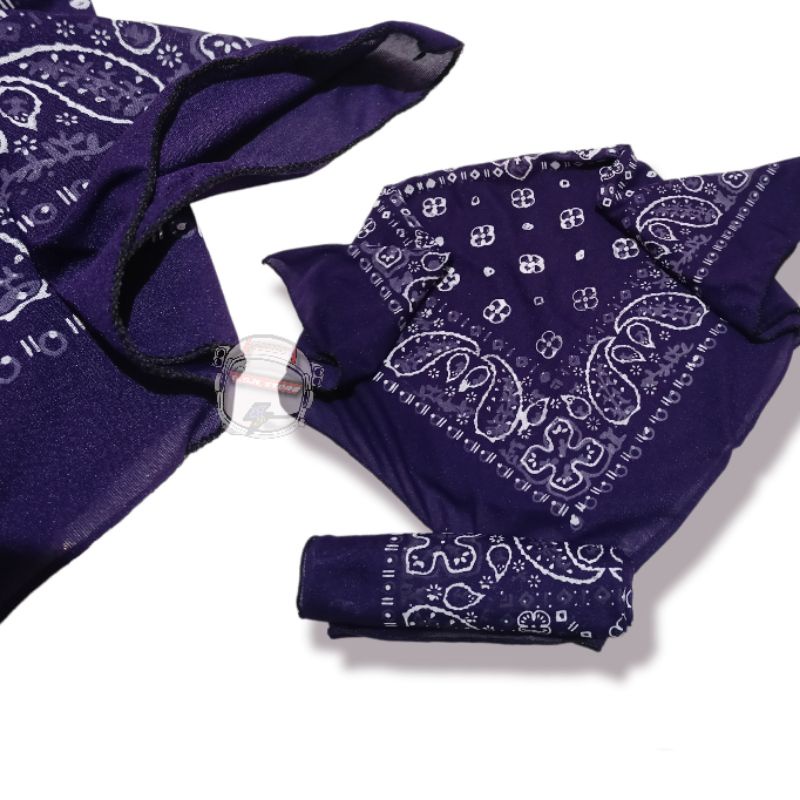 slayer motif batik bandana / slayer multifungsi sapu tangan warna lilac