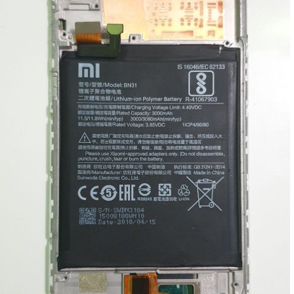 BATERAI BATRE BATTERY XIAOMI REDMI S2 BN31 ORIGINAL COPOTAN