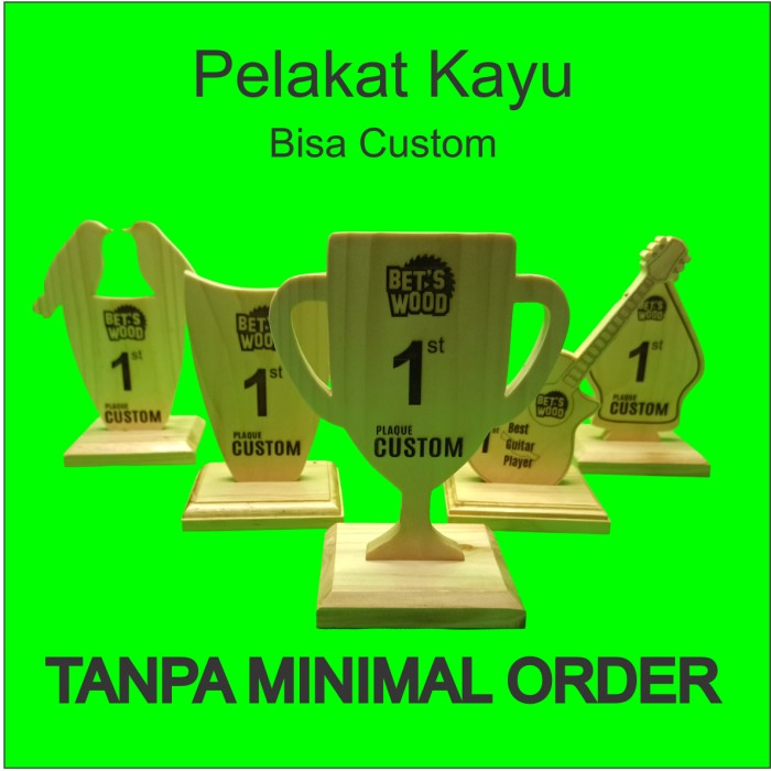 Plakat / Piala Custom Kayu