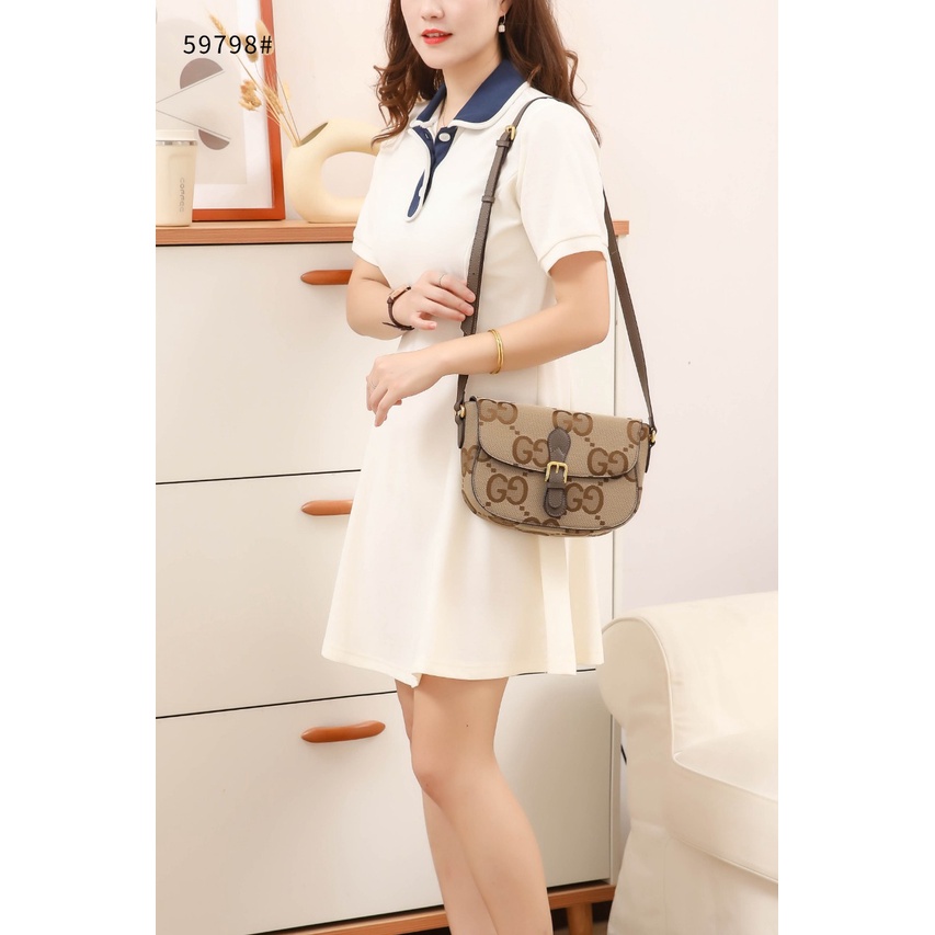 GC Messenger Bag With Jumbo GG in Canvas 59798