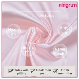 Ningrum Pakaian Dalam Wanita Lingerie Sexy Set Lingerie Celana Renda Seksi + Tank Top Set Baju Tidur Malam - 4021