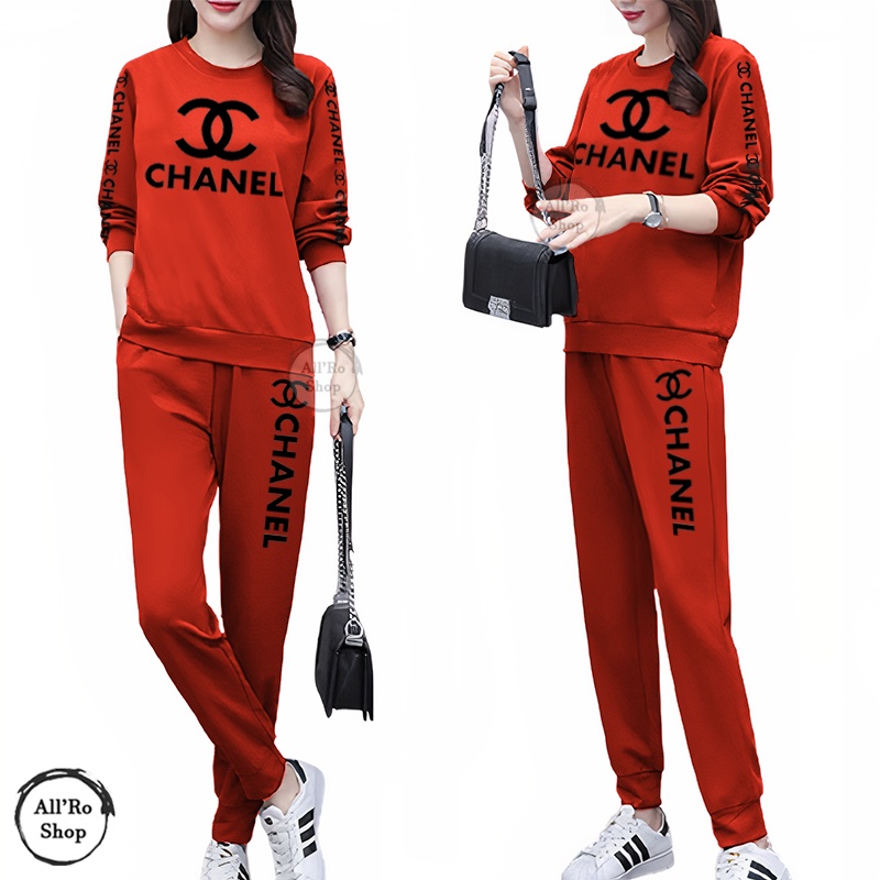 Baju Setelan Olahraga Senam Wanita Stelan Training Wanita Lengan Panjang CHL Ukuran L XL XXL XXXL ARS 00036