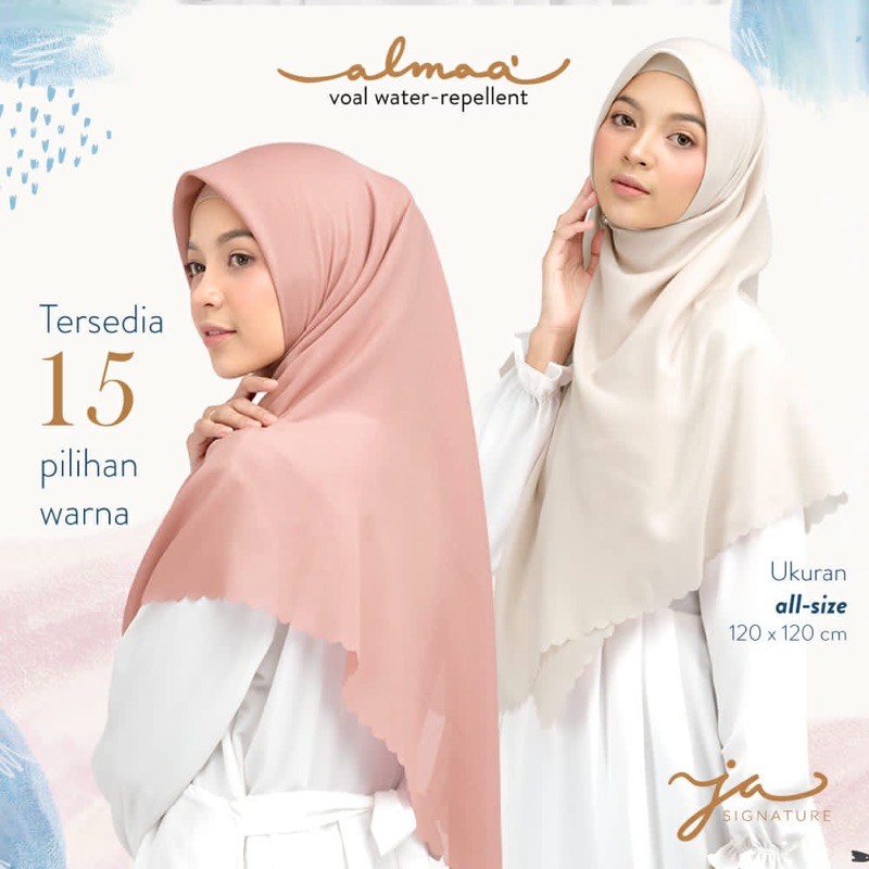Hijab Segiempat Voal Almaa Jilbab Arfa Afra