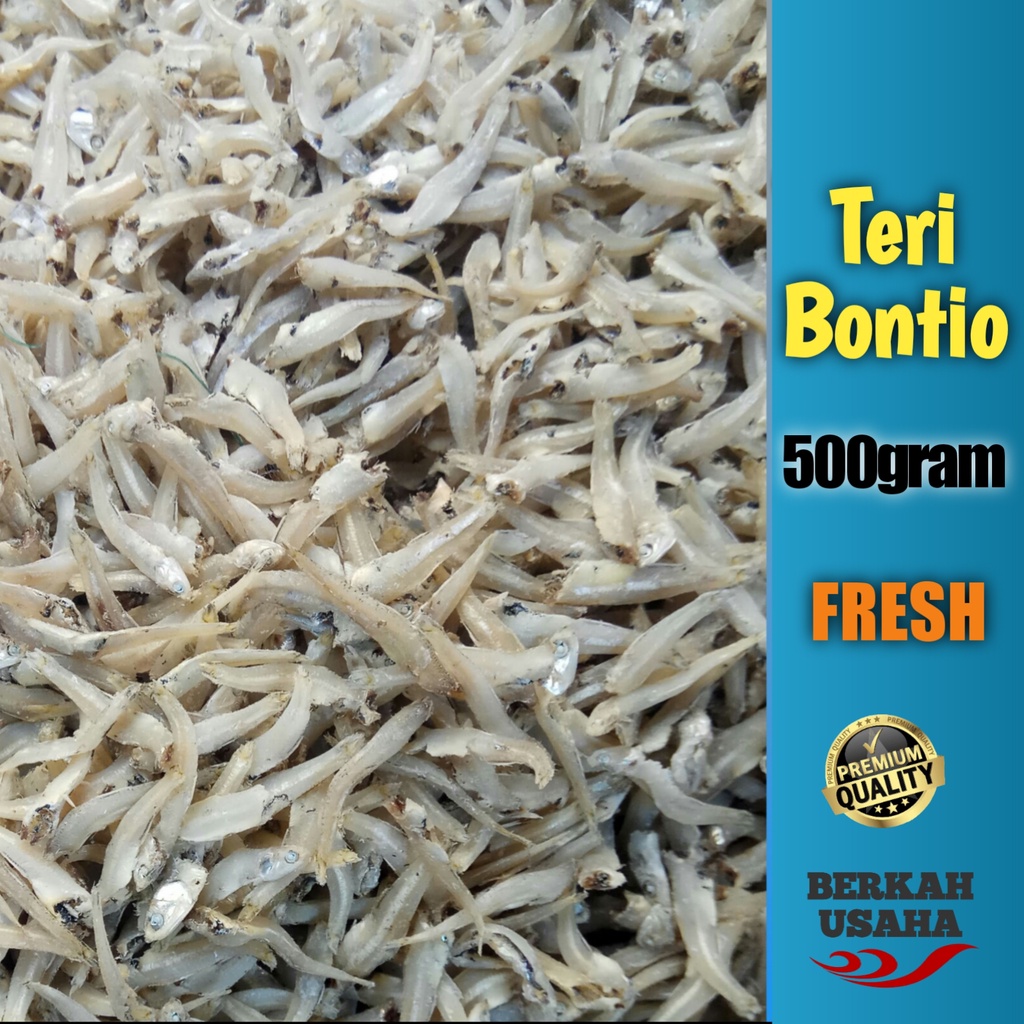 

IKAN ASIN TERI LAMPUNG BUNTIAU/BUNTIO per 500gram KERING TANPA KEPALA // IKAN ASIN TERI JENGKI KECIL // TERI KACANG // CUMI BABY ASIN KERING // IKAN ASIN TIPIS PAKANG KALAPAN TAWAR // JAMBAL ROTI // TERI MEDAN SUPER // PEDA MERAH PUTIH // BULU AYAM