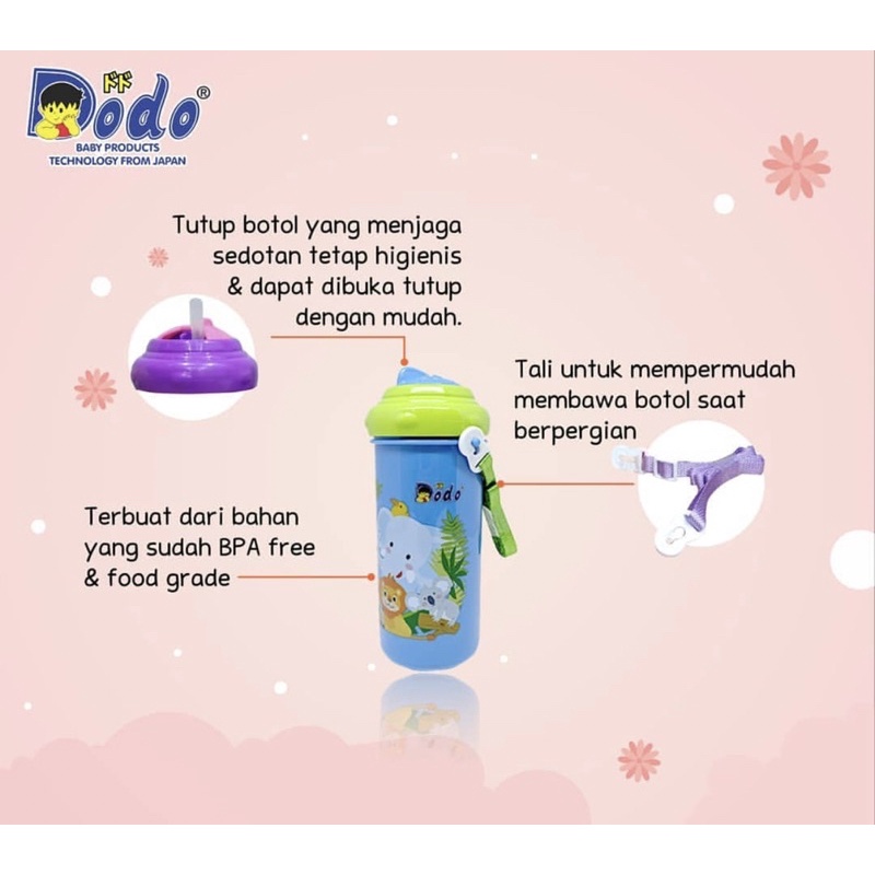 Dodo Toddler Cup 300ml / Tempat Minum Anak Tali DDC013