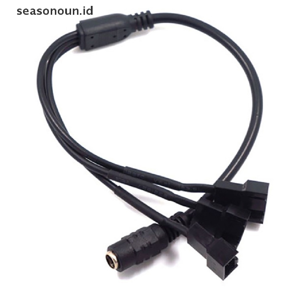 (seasonoun) Kabel Power Supply PWM Female 1 Ke 3 12V 4Pin 5.5x2.1mm Untuk Kipas Angin