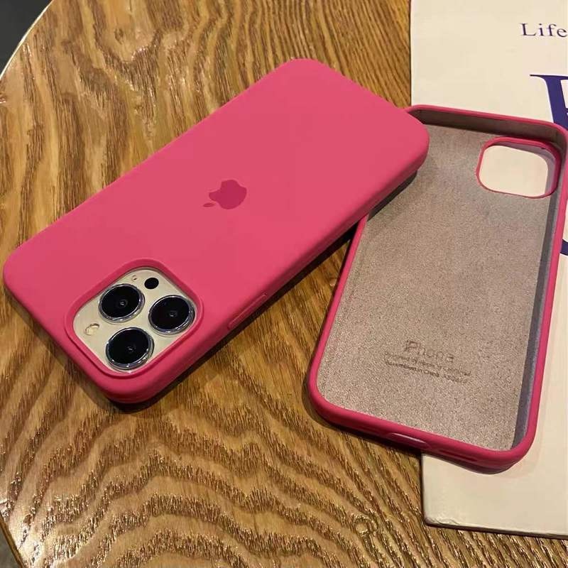 IPHONE Untuk Iphone14 13 Pro Max7 6 6S 8plus Case Mewah Original Silikon Cair Soft Cover Untuk Iphone11 12 Pro X XR XS Max Casing Ponsel Tahan Guncangan