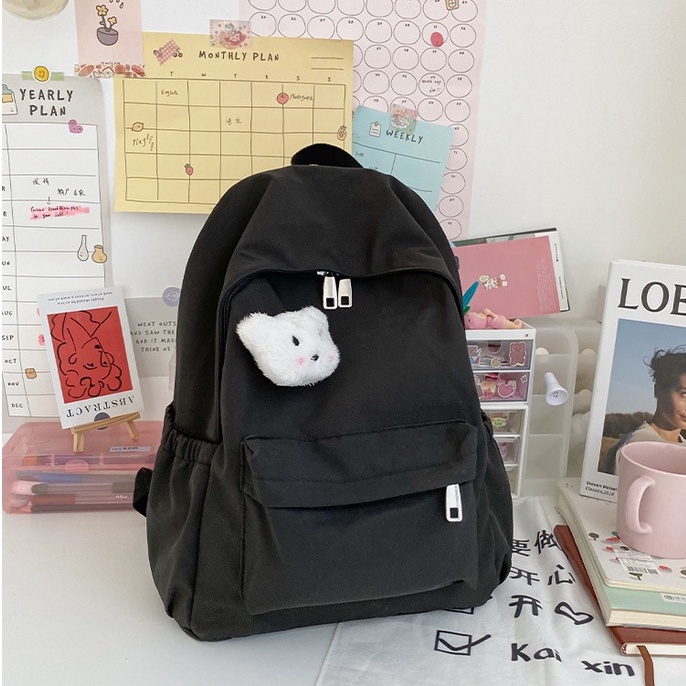 TG172/TAS RANSEL WANITA/BACKPACK/TAS MULTIFUNGSI/WANITA/TAS PUNGGUNG/IMPOR/TAS RANSEL LAPTOP-HITAM