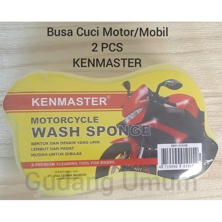 Busa Cuci Motor 2 Pcs KENMASTER- Busa Cuci Motor