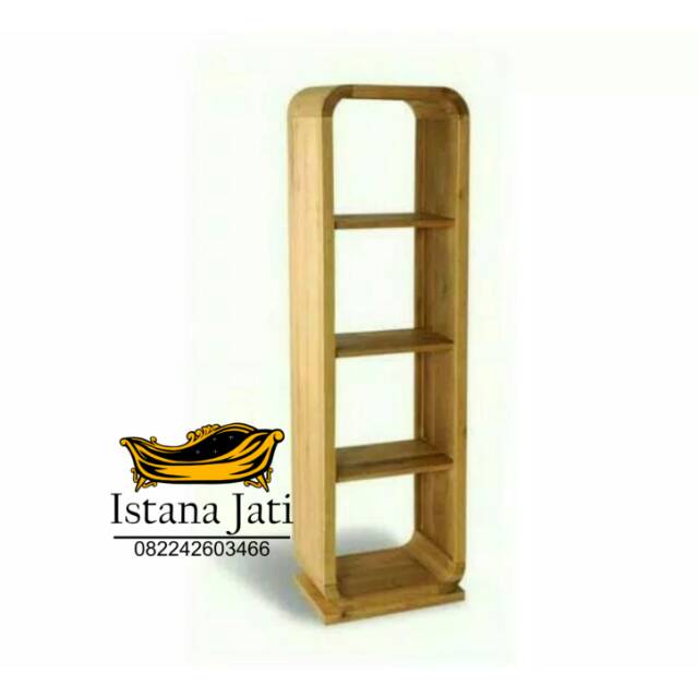 Rak buku minimalis jati/lemari buku jati/rak hias minimalis/lemari hias minimalis jati/meja rias