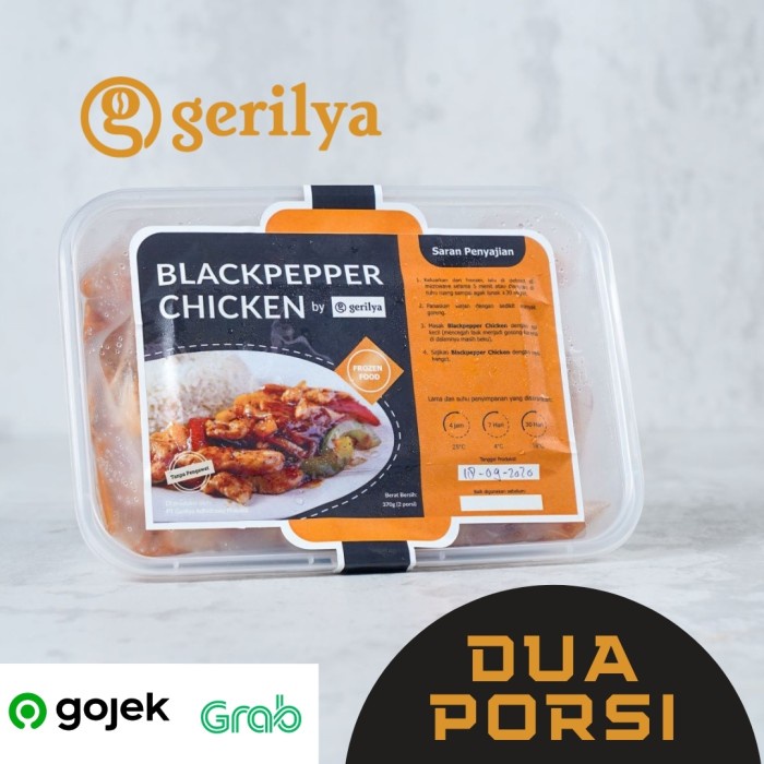 

MAKANAN & MINUMAN MAKANAN BEKU BLACKPEPPER CHICKEN BY GERILYA FROZEN FOOD HR52