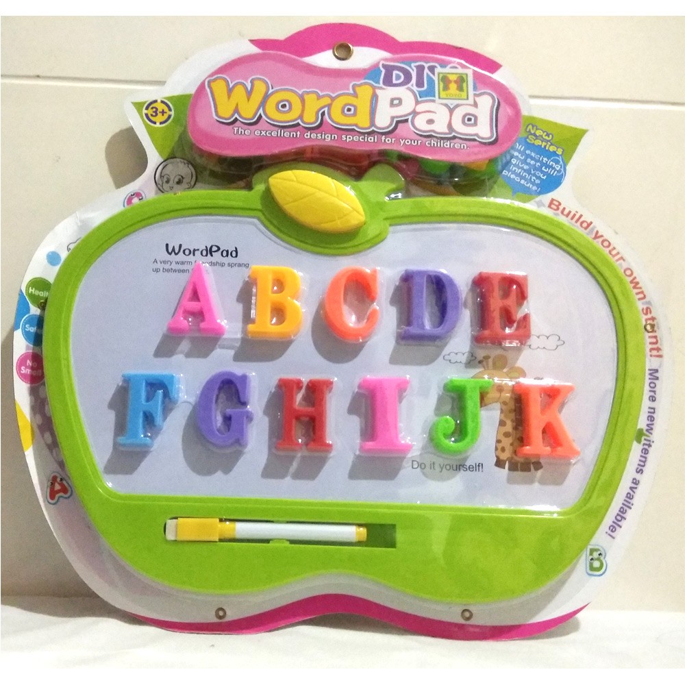 

Mainan papan tulis magnetic Huruf - DIY