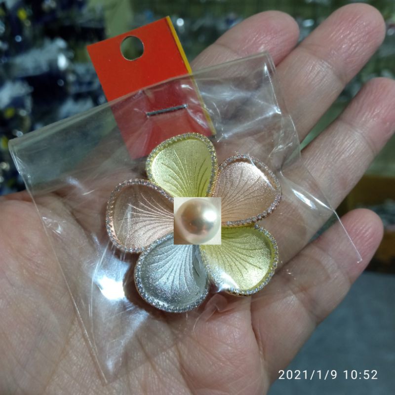 Bros + liontin 2 in 1 bros hijab bros kekinian bros tuspin jilbab mutiara air laut asli lombok