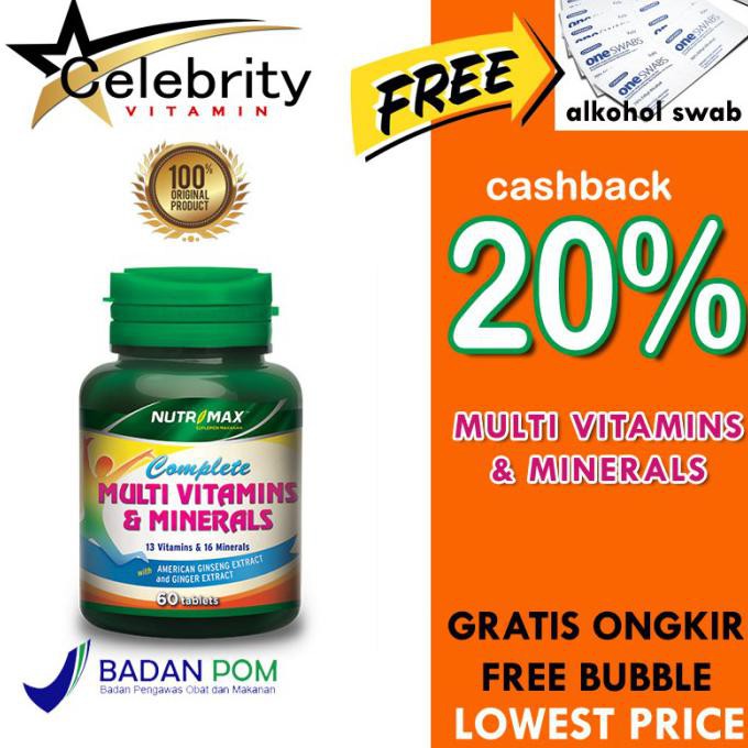 CUCI GUDANG NUTRIMAX COMPLETE MULTIVITAMINS & MINERALS 30S MULTI VITAMIN MINERAL