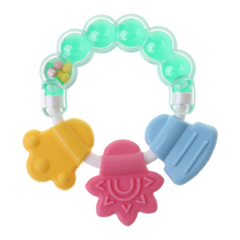 Mary Mainan Rattle Teether Bahan Silikon Untuk Bayi