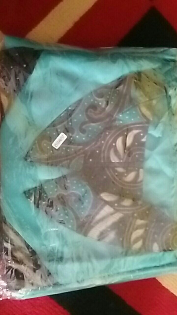 Batik Couple Keluarga Modern Seragam Batik Sarimbit Puser Hijau Tosca Batik Pekalongan Busui Jumbo