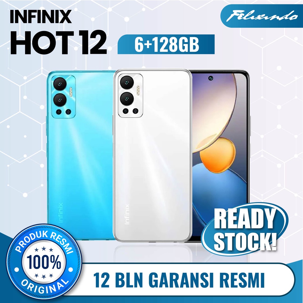 Infinix Hot 12 6/128 RAM 6 ROM 128 GB 6GB 128GB HP Smartphone Android