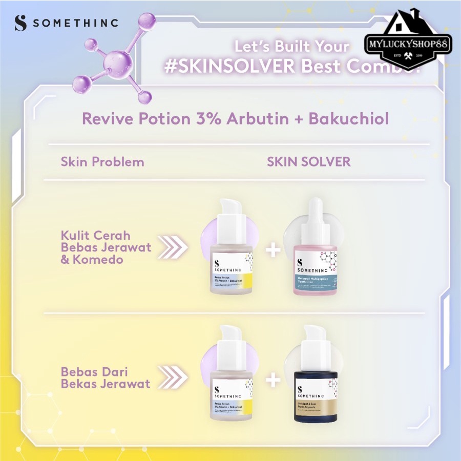 Somethinc Revive Potion 3% Arbutin + Bakuchiol Face Serum Wajah 20 ml