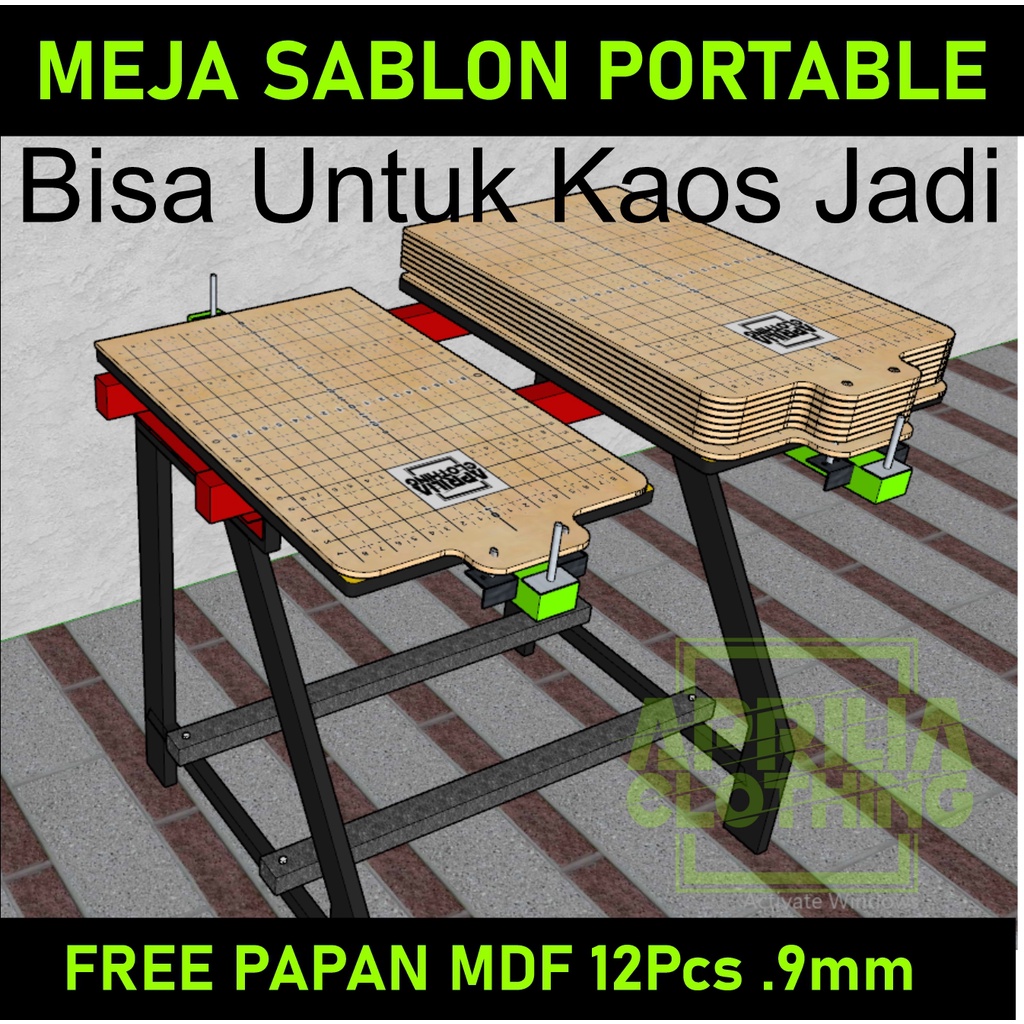 MEJA SABLON PORTABLE | MEJA SABLON THAILAN 2 PAPAN