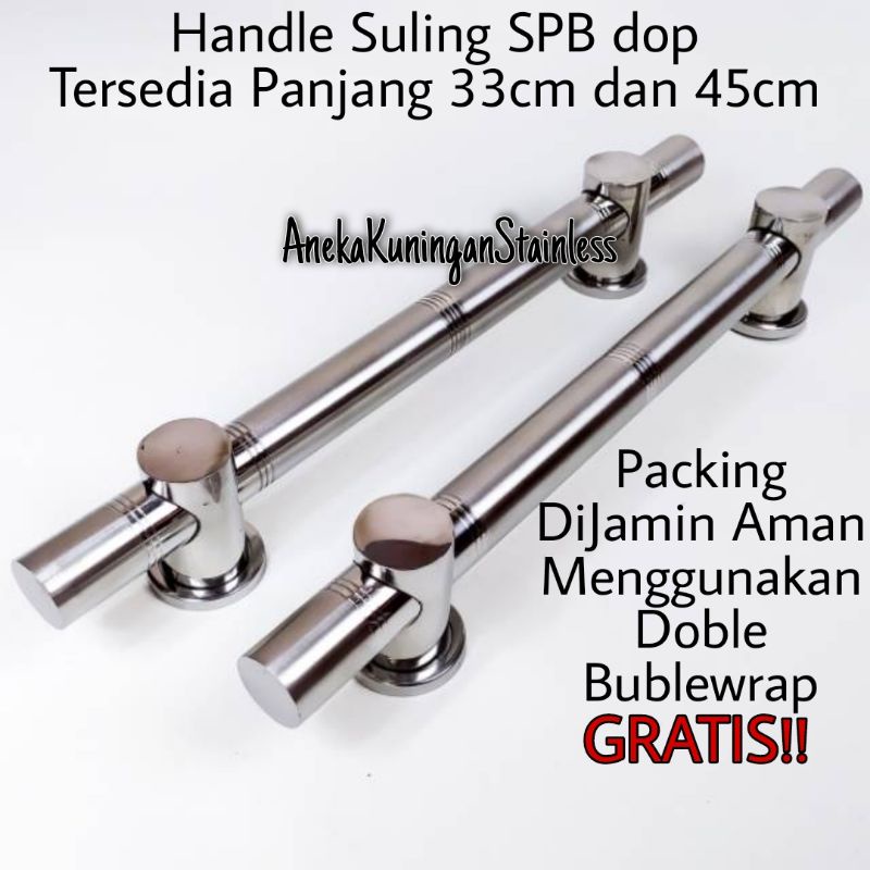 Handle Pintu Rumah stainless Model Suling SPB Gagang Tarikan pintu rumah panjang 45cm handel hendel pintu rumah minimalis