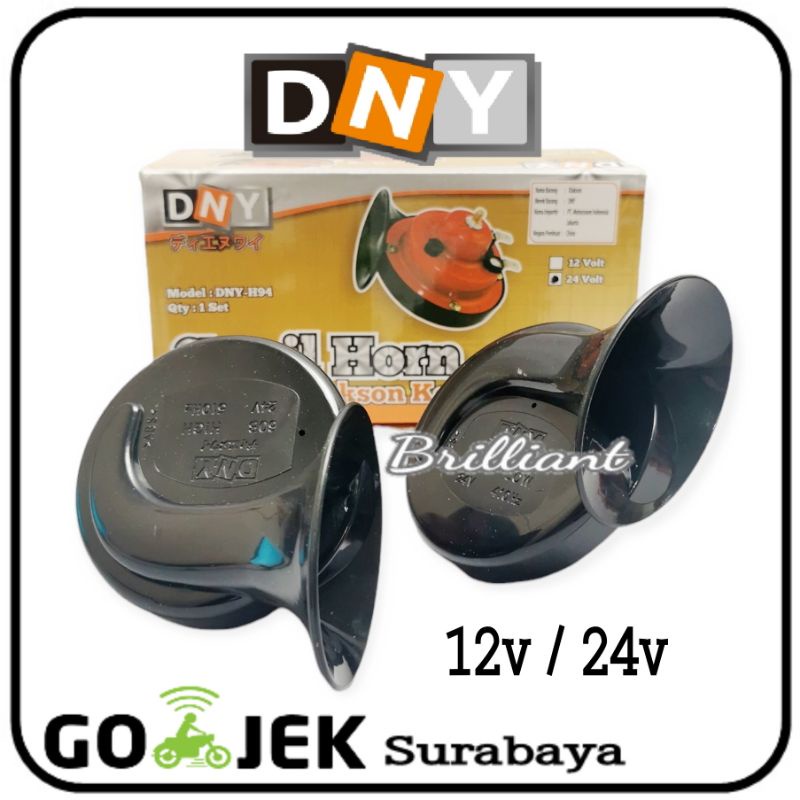 Horn / Klakson Disk Keong Gema Supertone - DNY - 12V / 24V - Mobil Motor Truk Bus