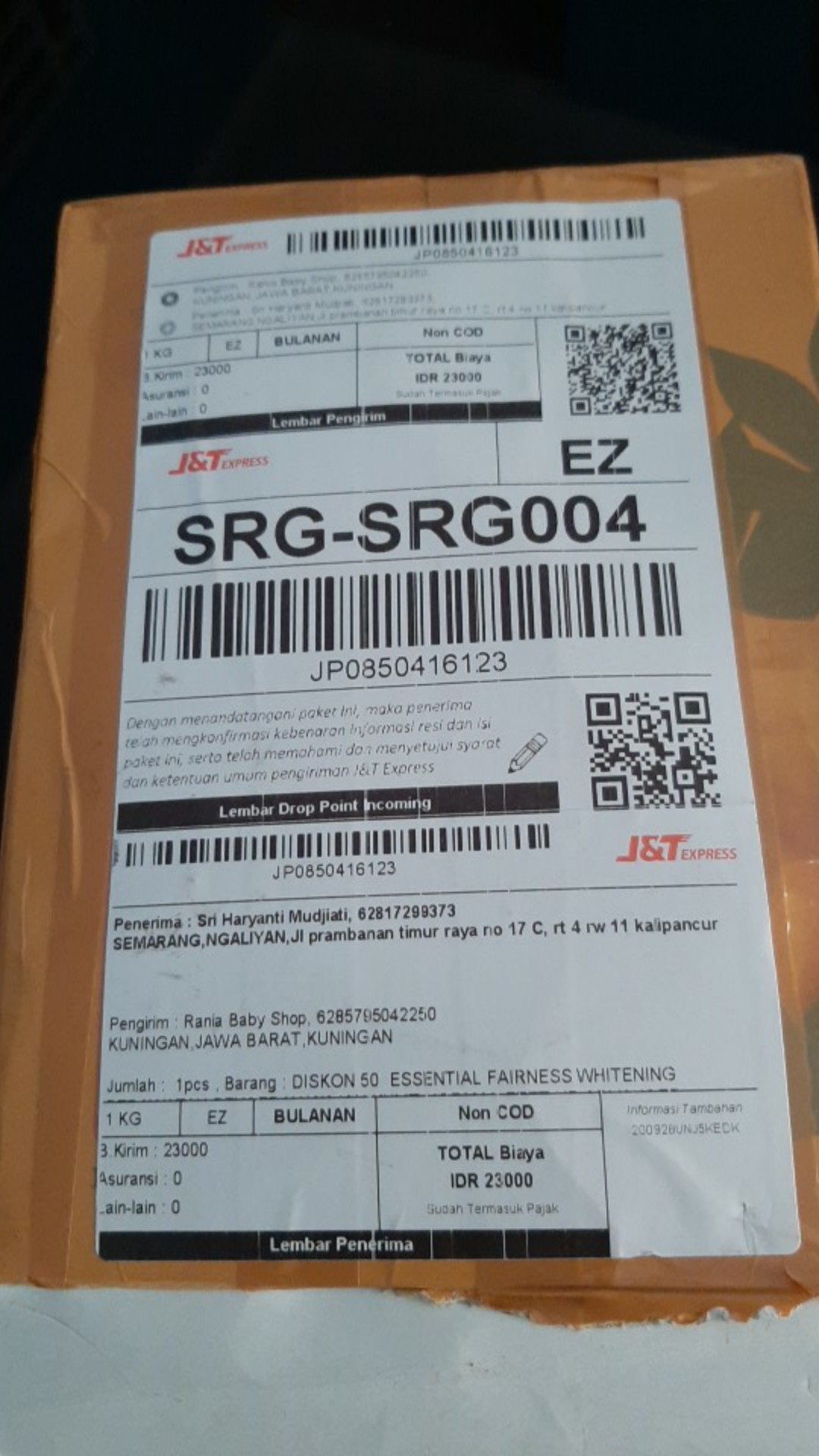 Diskon 50% Essential Fairness Whitening Perawatan Pencerah Wajah Kulit Normal