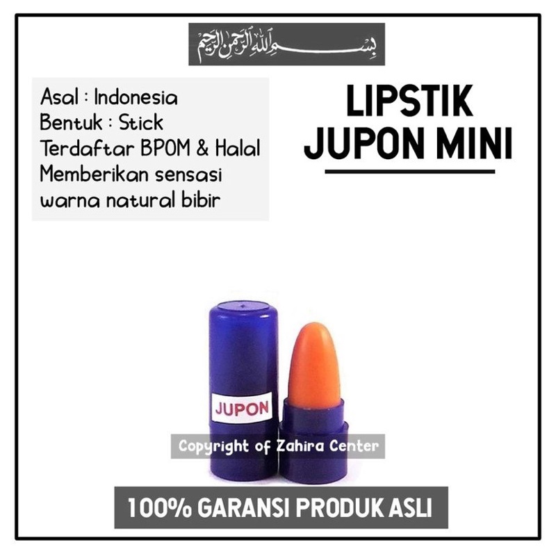 Pemerah Bibir Jupon Mini Lipstick Original BPOM HALAL