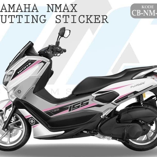 CB NM 12 - CUTTING STICKER NMAX PUTIH A - CUTTING STIKER STRIPING NMAX