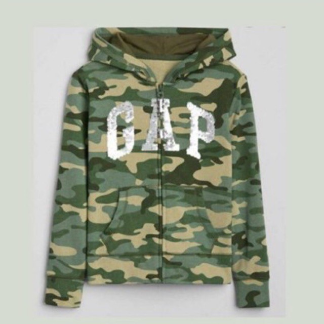 Jaket Hoodie GAP Army