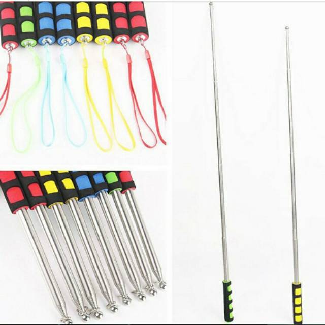 TONGKAT BENDERA 1M 1,2M 1,6M 2M 2,5M 3M TOUR HAJI LEADER TONGKAT PORTABLE PENUNJUK PRESENTASI