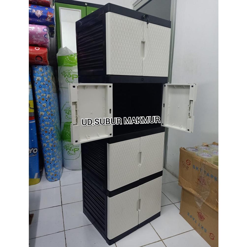 Lemari Plastik Lemari Pakaian Napolly Laci Serbaguna Hello Kitty Susun 4 ., ,.