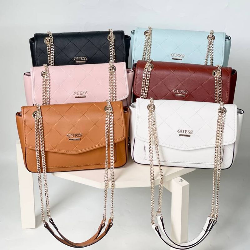 Tas Selempang Guess | Tas Putih | Tas Kulit | Tas Branded | Gb766