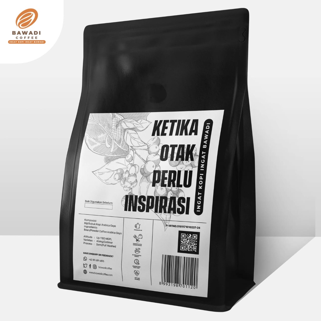 Kopi Arabica Specialty 200 gr - Bawadi Coffee - Arabica Gayo Premium - Kopi Aceh - Kopi -