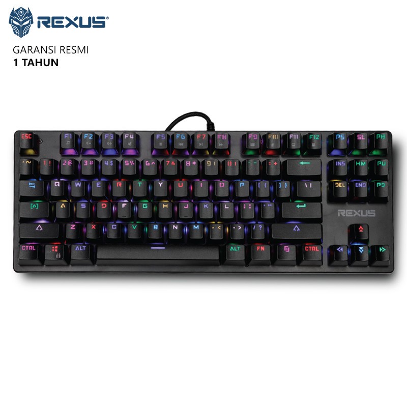 Rexus Keyboard Gaming Mechanical Legionare MX9 TKL RGB BLACK-RED SWITCH