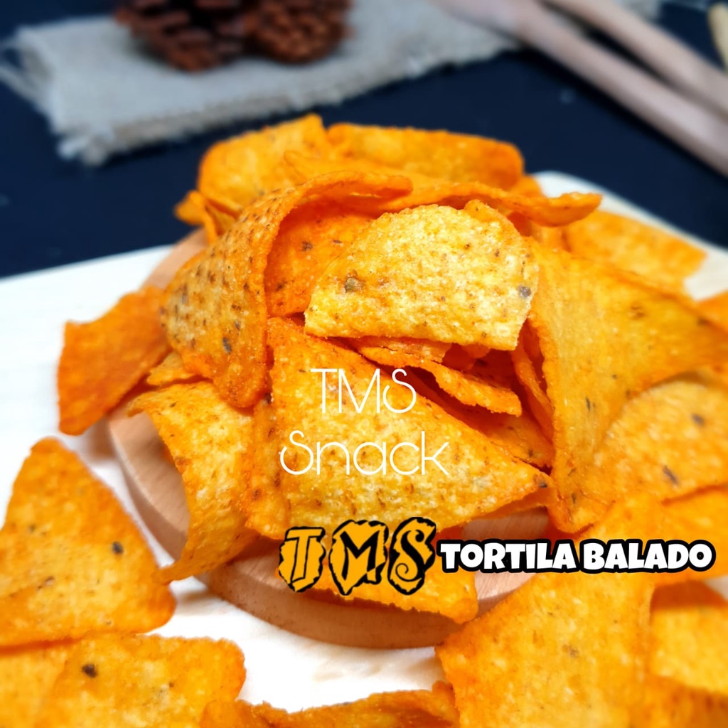 

TMS Snack Keripik TORTILA balado 500 gram EXP aman