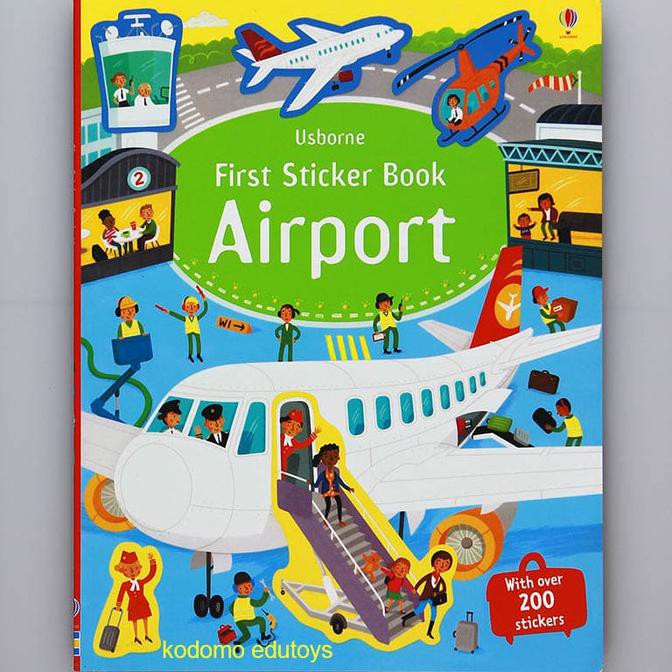 

BANTING HARGA Usborne First Sticker Book - Airport, Buku Aktifitas Anak Import