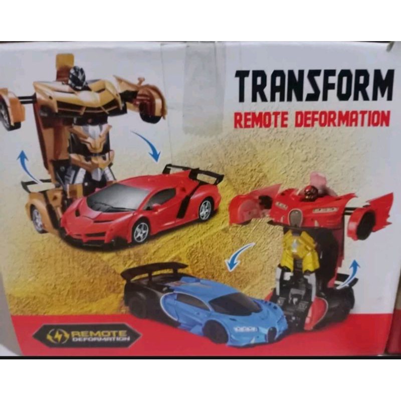 MAINAN REMOTE CONTROL MOBIL ROBOT TRANSFORM THE LAST NIGHT ROBOT MOBIL