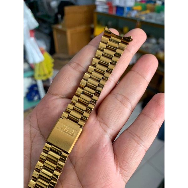 Strap Tali Jam Tangan Rante Gold mido 20MM