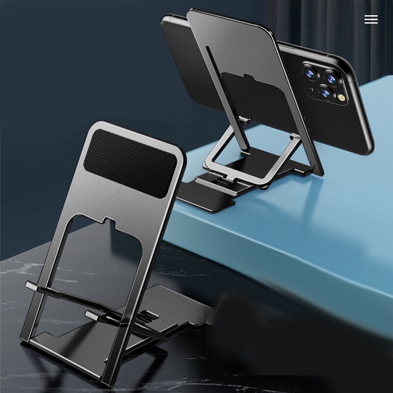 【COD Tangding】Braket Stand Holder Handphone / Tablet Lipat Ultra Tipis Bahan Metal