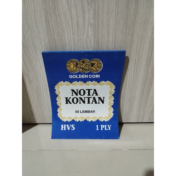 

GOLDEN COIN Nota Kontan Besar 50 Lembar HVS 1 Ply