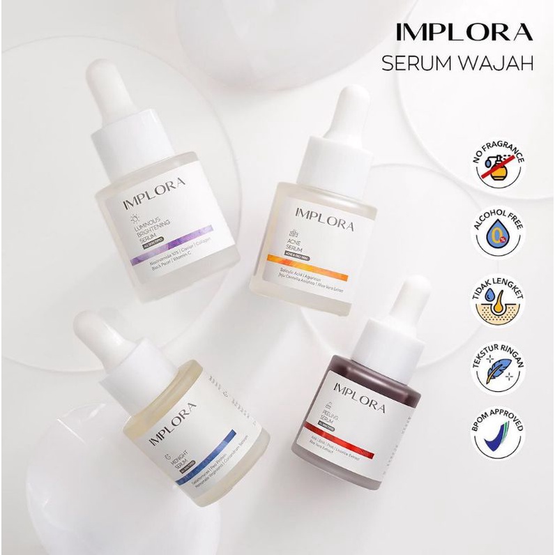 Implora Serum/Implora Serum Wajah/Implora Serum Pencerah/Implora Serum Acne/Implora Serum Jerawat