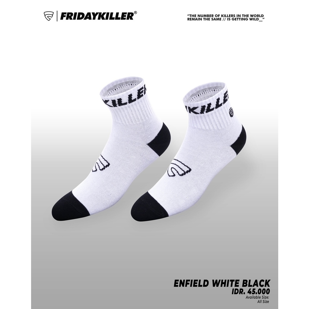 KAOS KAKI ANKLE FRIDAY KILLER | ENFIELD WHITE BLACK