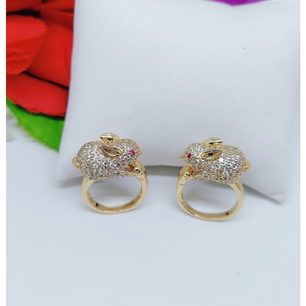 Cincin xuping permata lapis emas perhiasan fashion 0355,0356